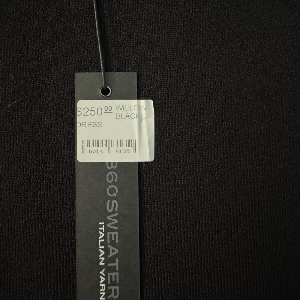 NWT 360 Sweater Black Cut Out Dress - Picture 4 of 4